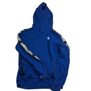 abercrombie kids blue hooded sweatshirt boys 13/14